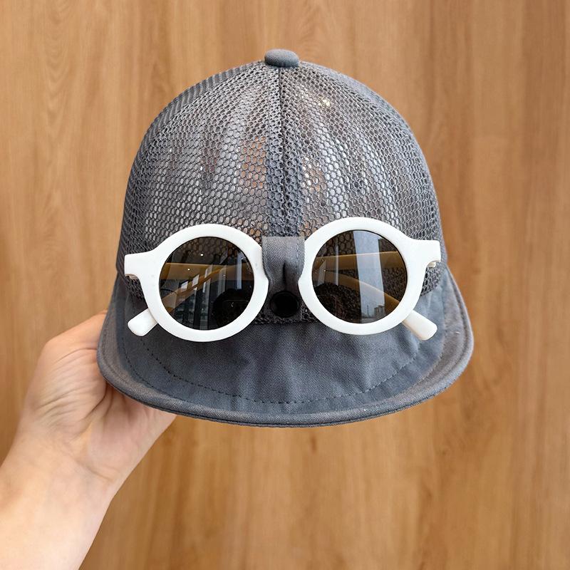 

Детская шапка Весенняя и осенняя шляпа от солнца Мужская и женская детская бейсболка Летняя сетчатая шляпа от солнца Шляпа рыбака 52-54cm