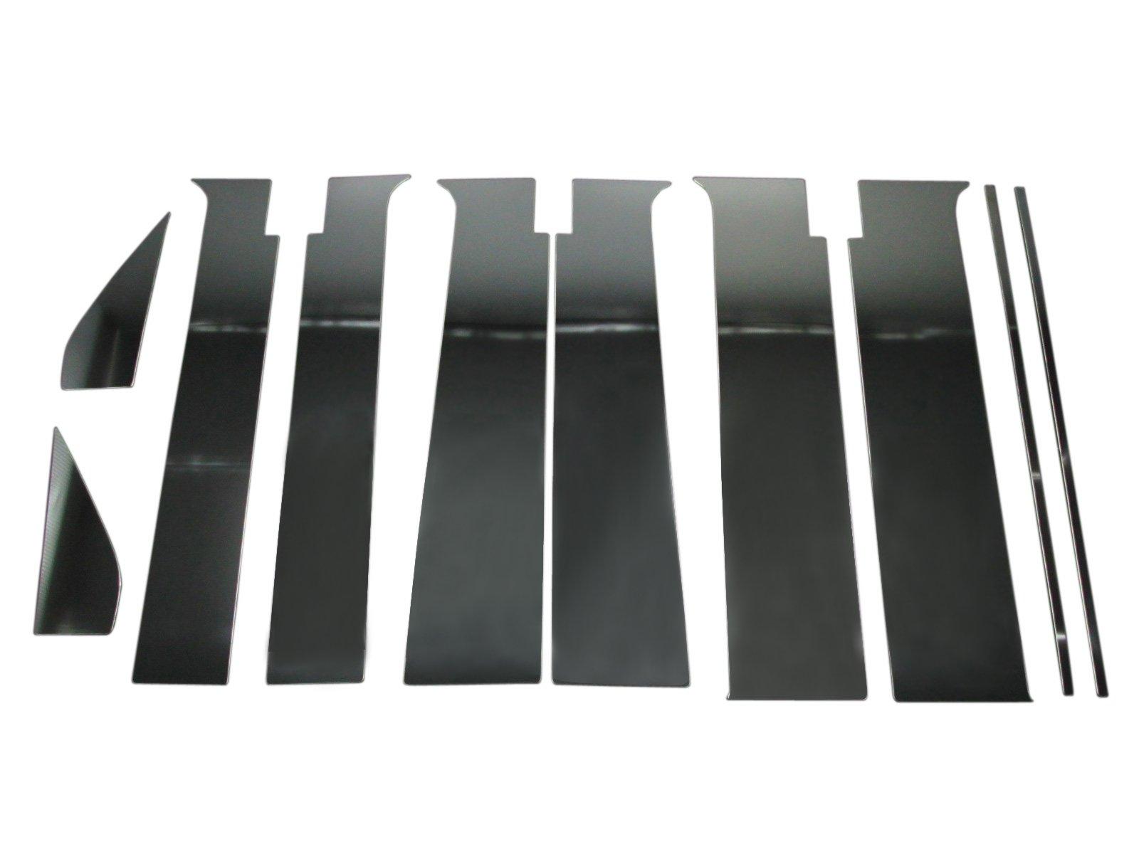 

BRIGHTZ Отделка Нержавеющая сталь Черное покрытие Панели стоек с козырьком для каждого универсала DA64W Совместимо с и 64 универсалами Ультра-зеркало (Набор из 10 предметов) чёрный