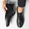 Leather Men's Dress Shoes Business Wedding Loafers and Slip-ons Casual Shoes Man Moccasins Lace Up Flats Mens Driving Shoes
