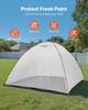 Portable Paint Booth Tent, 2950 x 2920 x 2020mm Painting Tent Station, Spray Shelter with Built-in Floor & Mesh Screen, Large Space, Oxford Spray