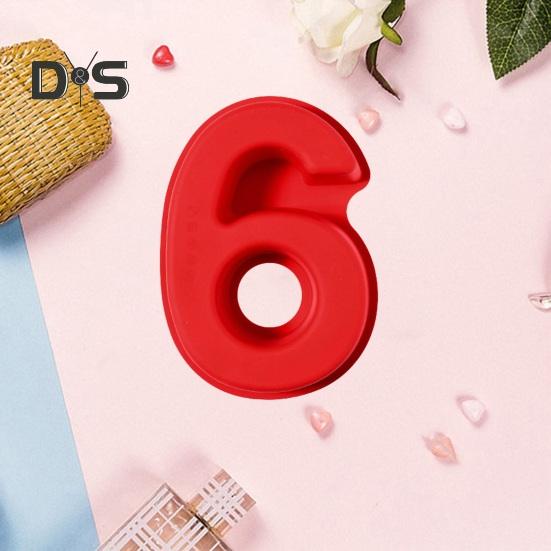 3D Digital Cake Mold Silicone Nonstick Number Cake Pan for Cakes High Low Temp Resistant Anti-Slip Texture Surprise Birthday Bread Mold