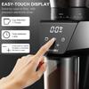 BioloMix AZ-BG706ST Conical Burr Coffee Grinder, 30 Grind Settings, Digital Timer, 300g Hopper