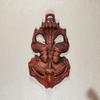 Metal Feng Shui Vastu Showpiece Nazar Battu With Naag Ganesha Suraksha Kawach Mask For Evil Eye Protection For Home