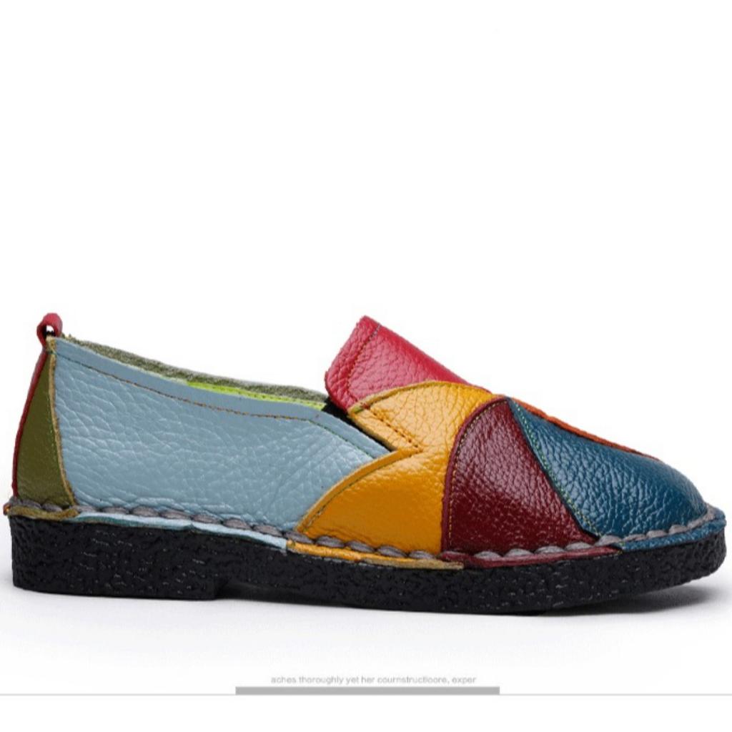 Flat Shoes, Women's Shoes, Casual Shoes, Color Blocked Shoes, Single Shoes, Loafers, Round Toe Shoes, Soft Soled Shoes, Walking Shoes, Non Slip Shoes