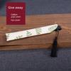 Chinese-Style Folding Fan for Women, Traditional Ink Painting Silk Fan, Daily Portable Hollow-Carved Bamboo Fan