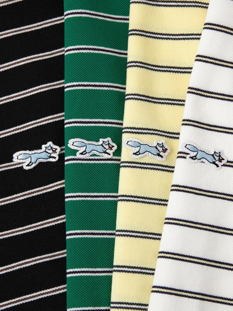 Cohen Penneys Custom-Made Dry Kanoko Striped Polo Shirt with Moisture-Wicking and Quick-Drying Function, 75256030463 5150 CREAM (51), Medium