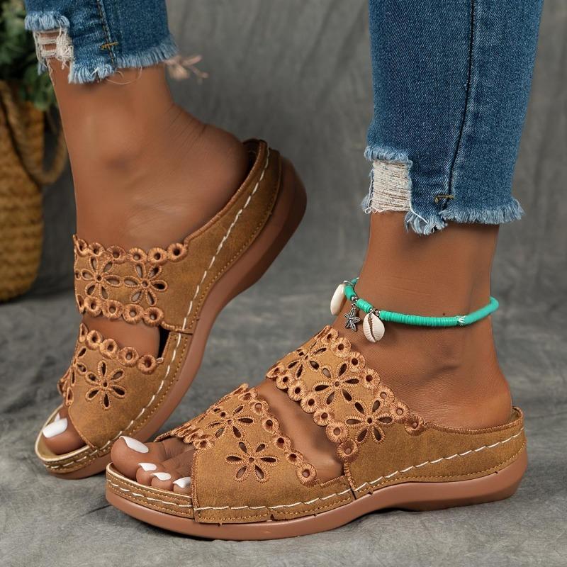 Women's Sandals, Flower Hollow Out, Casual and Comfortable Shoes, Non Slip Sole