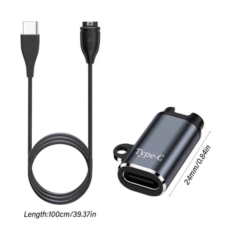 Portable Type C Charging Cord Suitable For 7 6S 6 5S 5 955 965 45 45S 245 Smartwatches, Includes Dust Plugs And Lanyard