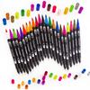 120-Color Double-Ended Soft Tip Watercolor Pen Set for Children's Drawing Art Supplies