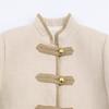 Foreign trade women's clothing spring new fashion temperament retro style versatile long-sleeved short jacket