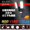 ELPA Solar-Powered Sensor Light, 2 Lights (White LEDWaterproof), Outdoor, Foot Sensor Light (ESL-312SL)