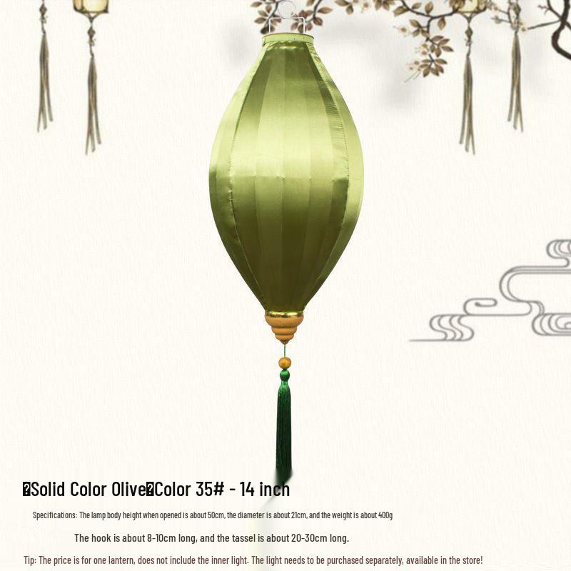 Waterproof Silk Chinese Lanterns for Outdoor Wedding & New Year Decor - Classical Vietnamese Design