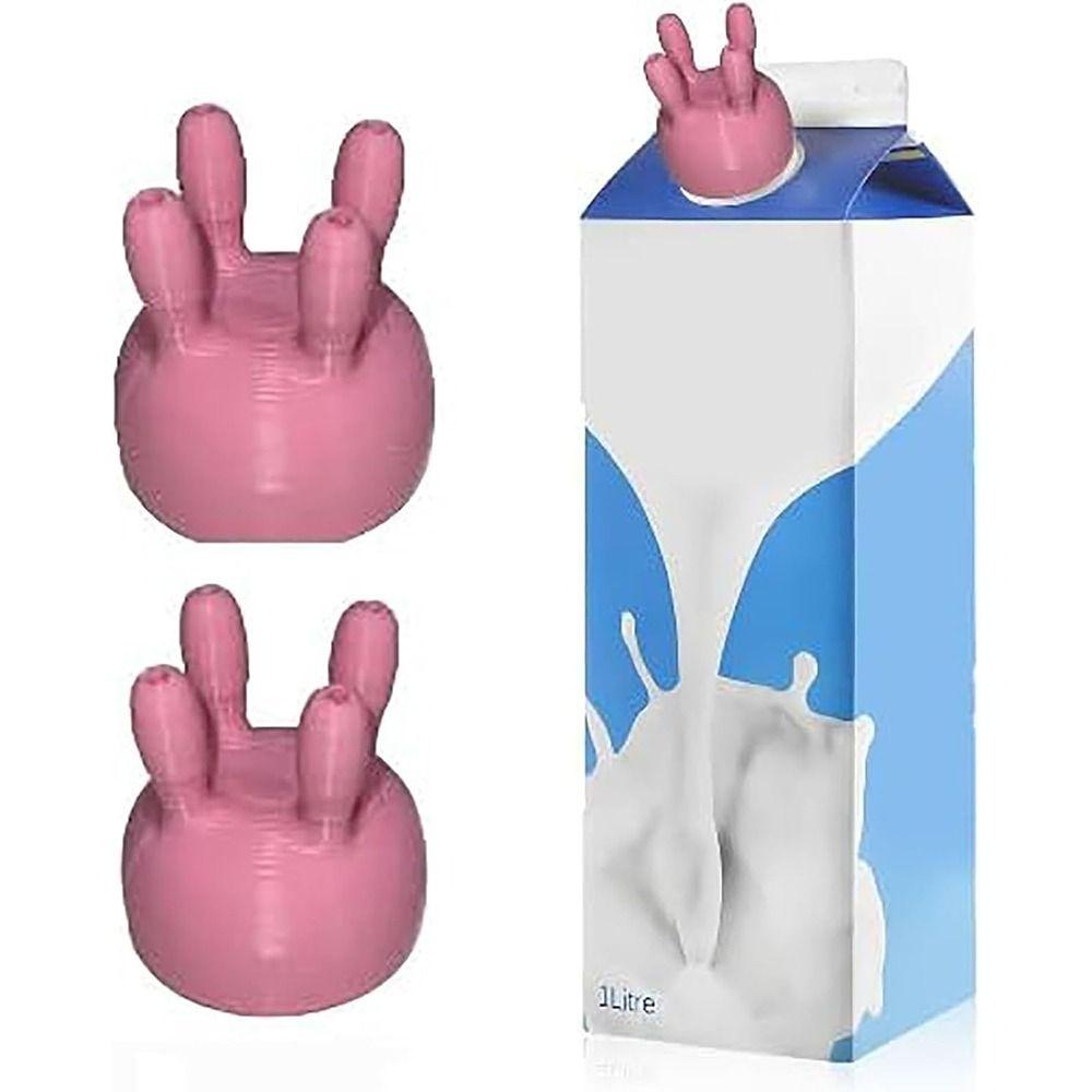 Pouring Cow Udder Milk Carton Cap Kitchen Tools Milk Jug Lid Gifts Milk Cap