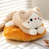Cat Stuffed Pillow Lyingdown Toy with Cushion Gentle Feline Cuddly for Kids, Teens,