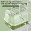 Birds Use External Bath Tubs for Bathing Parrot Bath Boxes Bird Baths with Transparency and Multi Functional Shower Bathtubs