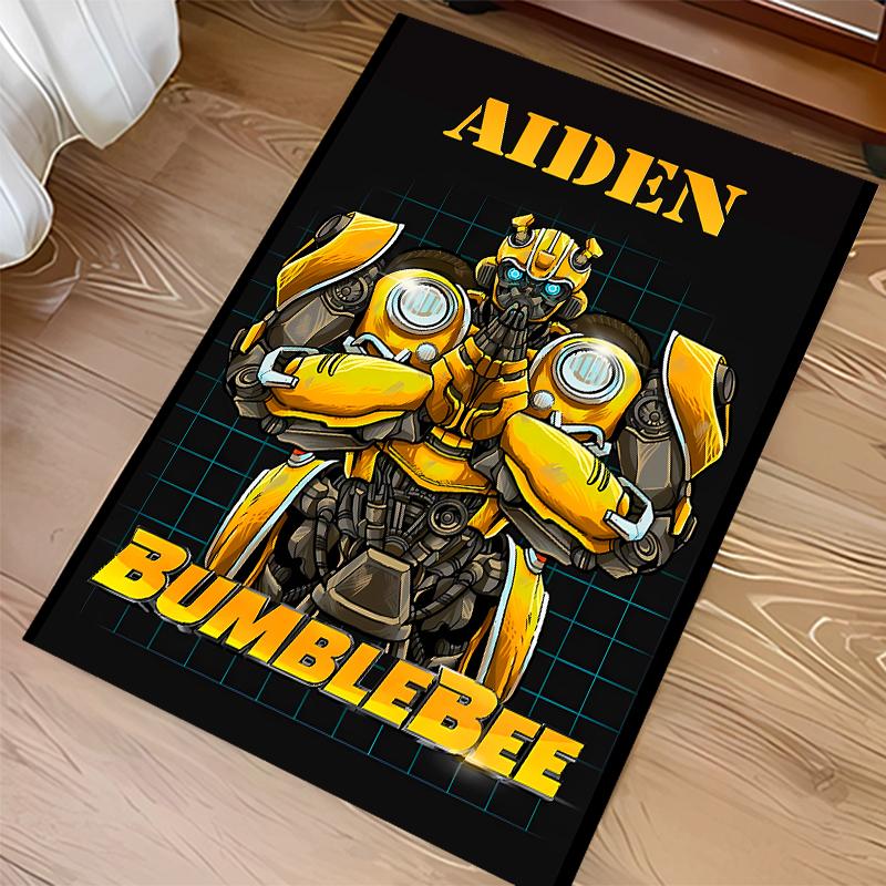 Custom personalization Bumblebee Print Area Rug - Soft, Washable Non-Slip Indoor Mat,Living Room,Home&Office Decorative Rug