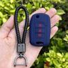 Rubber Car Key Fob Cover Silicone Protector Case for Dongfeng 580 F507 3 Buttons Flip Folding Remote Accessories Holder Shell