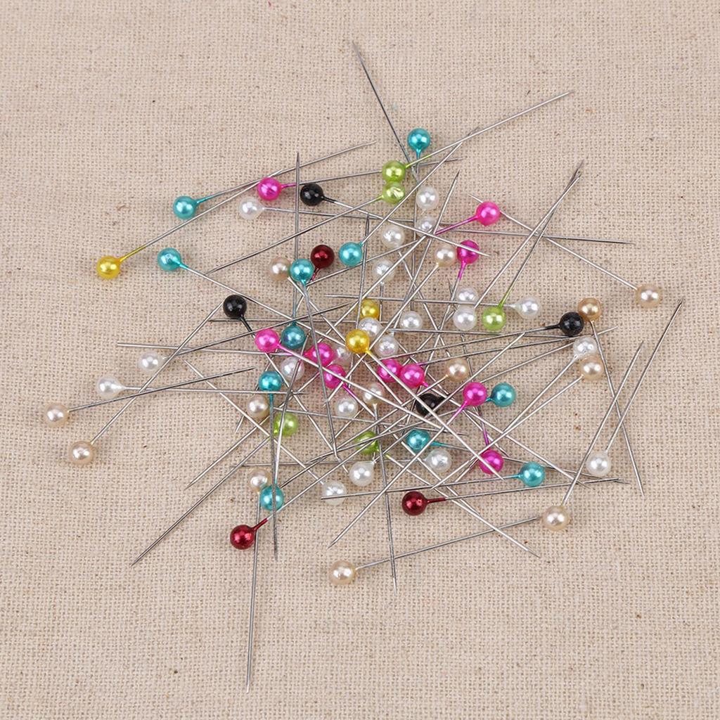 Round Heads Pearl Head Needle Removable Pin Cushion Pin Cushion Box  Sewing Supplies