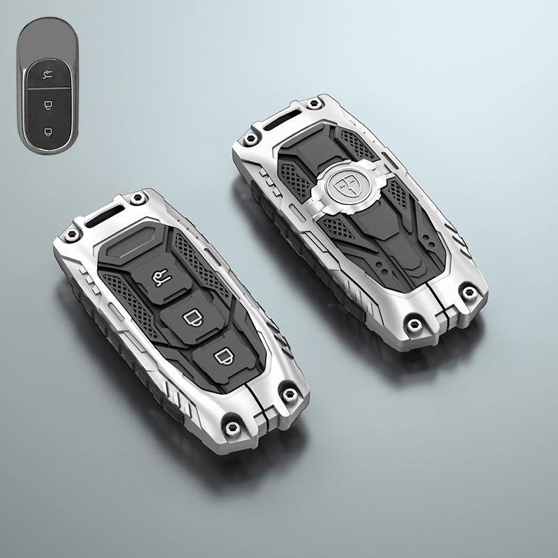 

Styling Mouldings Zinc Alloy Car Smart Remote Key Cover Case Protector Holder Shell Bag For Leapmotor T03 S01 C11 C01 Type Keych