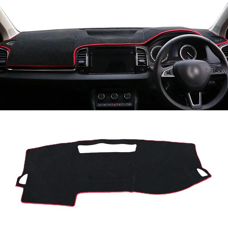 For Skoda Karoq 2017 2018     Car Dashboard Cover Avoid Light Pads Sun Shade Mat Anti-UV Case Non-Slip Carpets