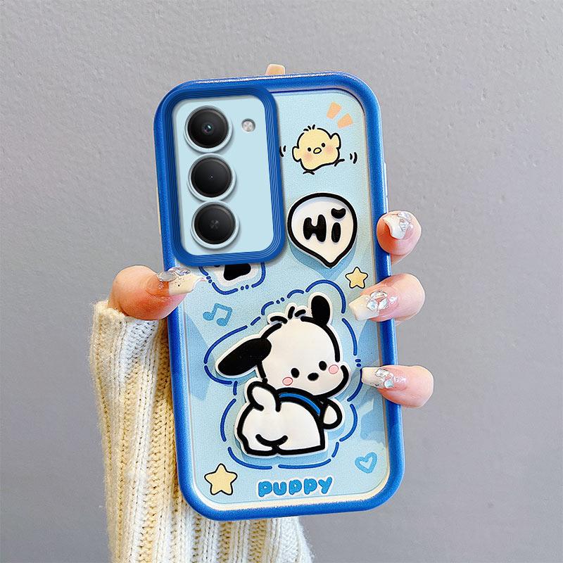 KEYSION Shockproof Case for OPPO A5 5G with Lanyard Soft Silicone Cute 3D Cartoon Doll Phone Back Cover for OPPO A5 2025