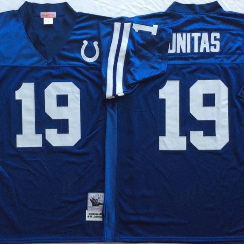 Rugby Jersey Men Women Vintage Training Shirt Embroidered Number 19 Indianapolis Colts Style Cotton Blend Sportswear