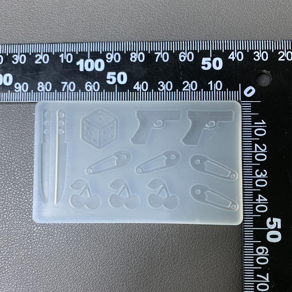 Silicone Mold Cherry Shaped Accessories Mould Unique Epoxy Resin Jewelry Making Molds for Crafting Enthusiasts