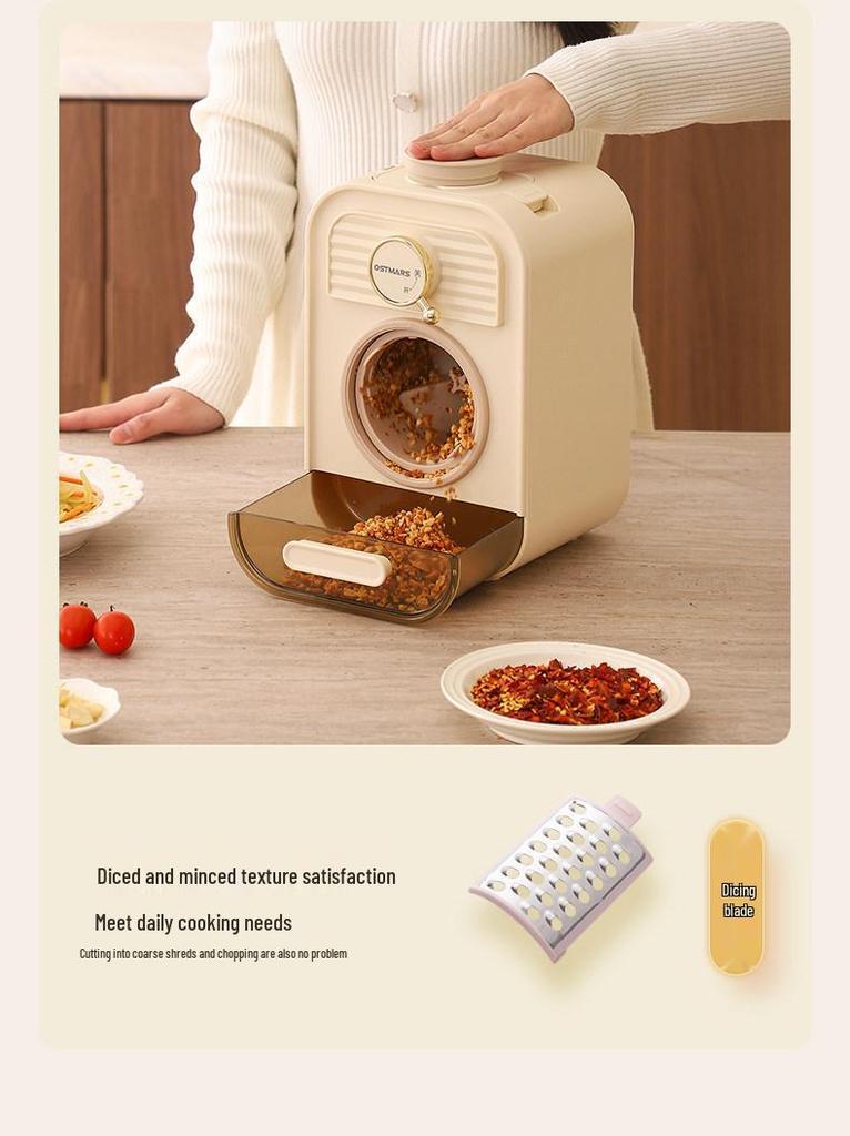 OSTMARS Electric Vegetable Cutter: Multifunctional Kitchen Slicing and Shredding Machine