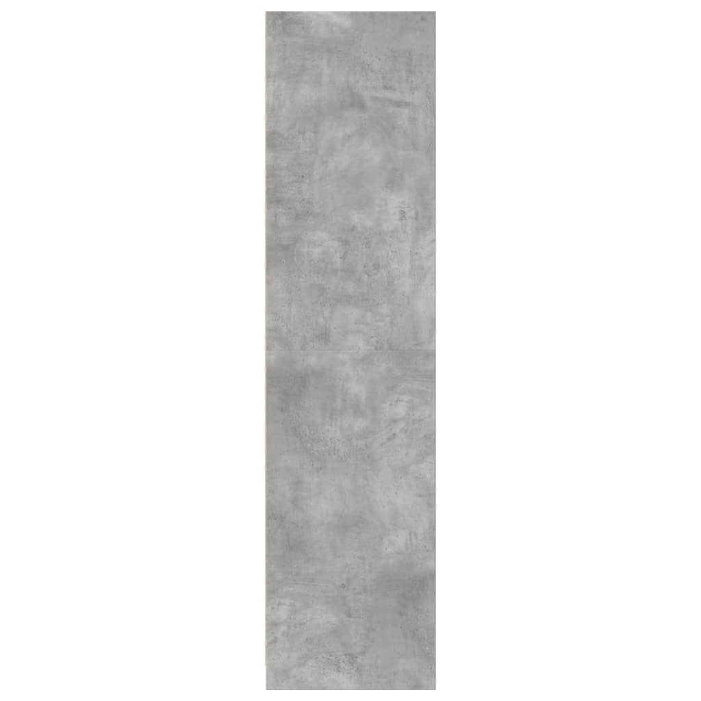 Vidaxl Wardrobe, Concrete Grey, 30X50X200 Cm, Wood-Based Material
