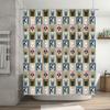 French Bulldog Shower Curtain Waterproof Cute Puppy Dog Pattern Bathroom Decor Farmhouse Style Modern Home Decor Trendy Washable