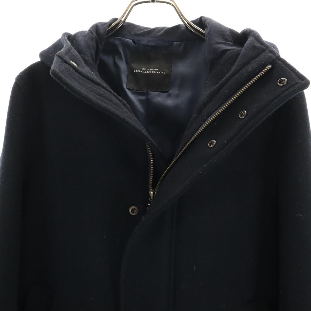 UNITED ARROWS GREEN LABEL RELAXING Melton Hoodie coat S Navy Men's Used