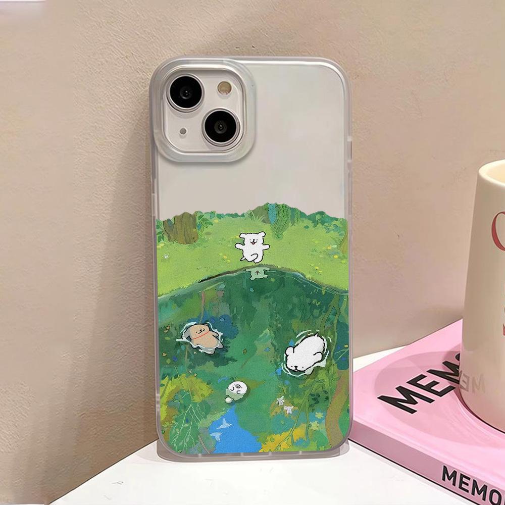 Abstract Art Cat Phone Case For iPhone 15 Pro Case iPhone 11 13 16 12 14 Pro Max 12 13 Mini 15 16 Plus Shockproof Silicone Cover