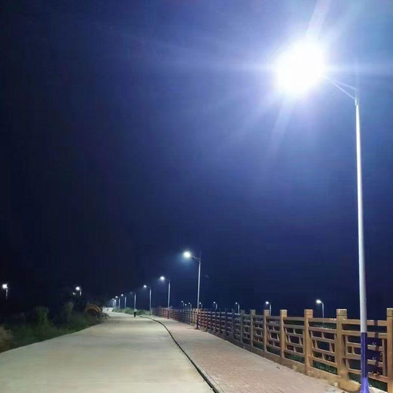 Super Bright LED Solar Street Light with 6m Pole & Chinese Knot Design for Outdoor & Rural Roads