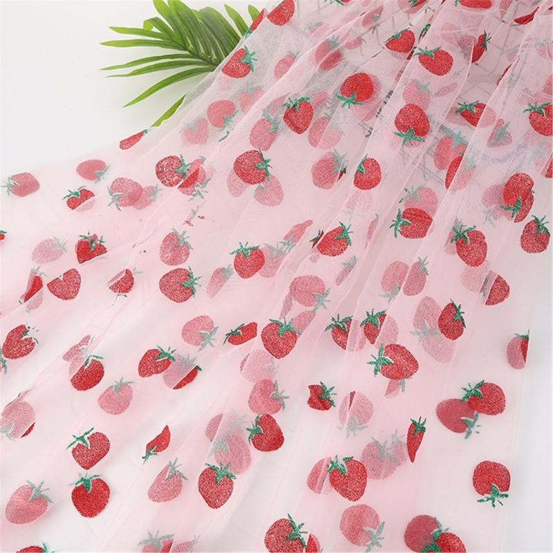 Portable Strawberry Mesh Fabric for Outdoor Clothing and Craft Projects