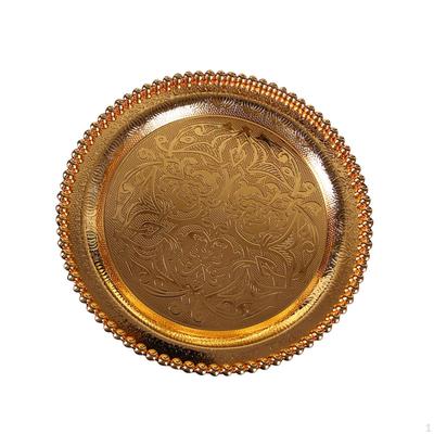 Easy To Carry Round Fruit Tray Table Decoration Large Capacity Pasta Plate Dessert for Living