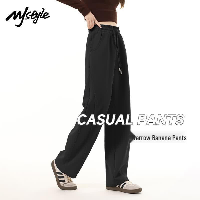 

MJ Style Women s High-Waist Wide-Leg Sweatpants S