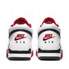 Nike Flight Legacy Odpružení Protiskluzové Odolné proti oděru Středně vysoké Vintage Basketbalové boty Unisex Červená Bílá BQ4212-100(Tým56-)
