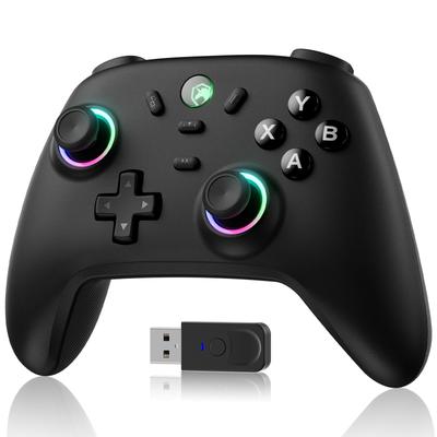 PC Controller, Wireless/Wired Connection, 2.4G Receiver, Hall Effect Sticks, RGB Lighting, 1000Hz Polling Rate, Turbo Rapid Fire, Vibration Adjustment