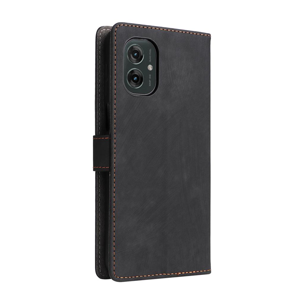 For Motorola Moto G55 5G Wallet Case RFID Blocking PU Leather Cover Stand View