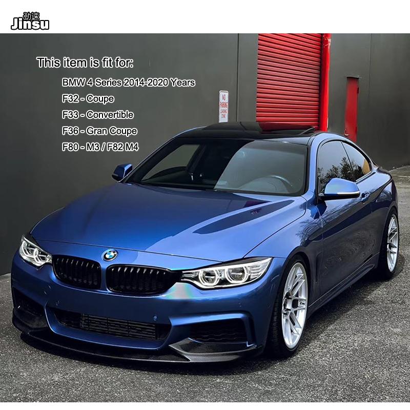 Carbon Fiber Headlights Eyebrows Eyelids Stickers For BMW F32 F33 F36 F80 F82 M4 Front Headlamp Eyebrow 420i 428i 425i 430i 435i