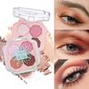 4 Colors Four-leaf Clove Eyeshadow Palette Professional Highlight Shimmer Brightening Long Lasting Eye Shadow Eye Makeup Eye Cosmetic