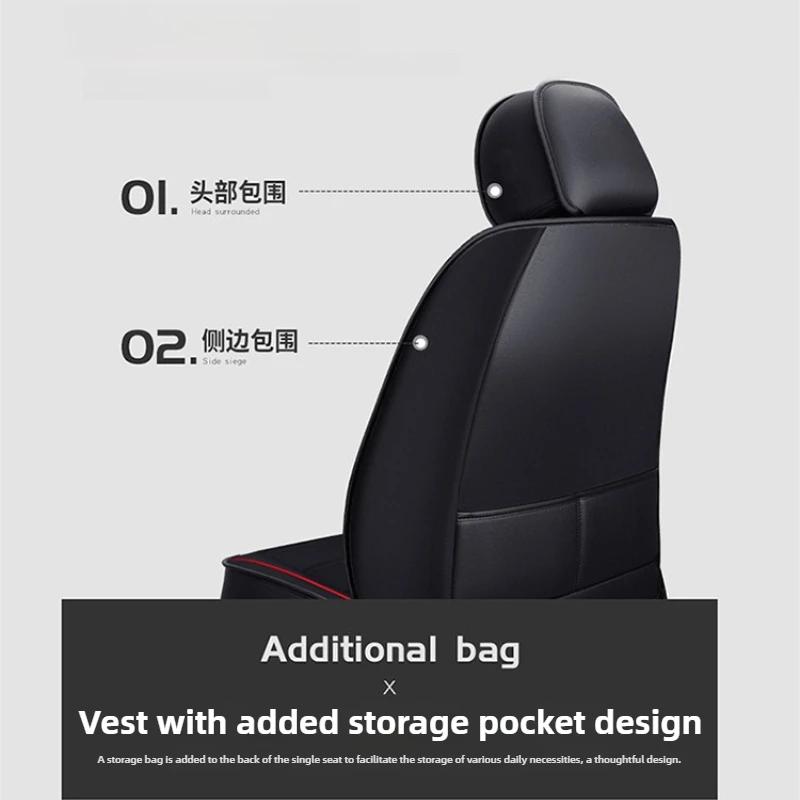 1PcAuto Set Car Seat Covers PU Leather Single Front Split Bench Protector Four Season Universal Fit Most Car SUV Car Accessories