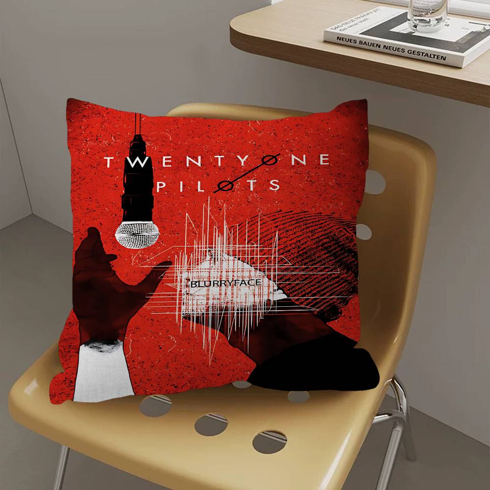 Band T-Twenty O-One P-Pilots Pillow Cover For Bedroom Room And Living Room Sofa Decorative Cushion Cover