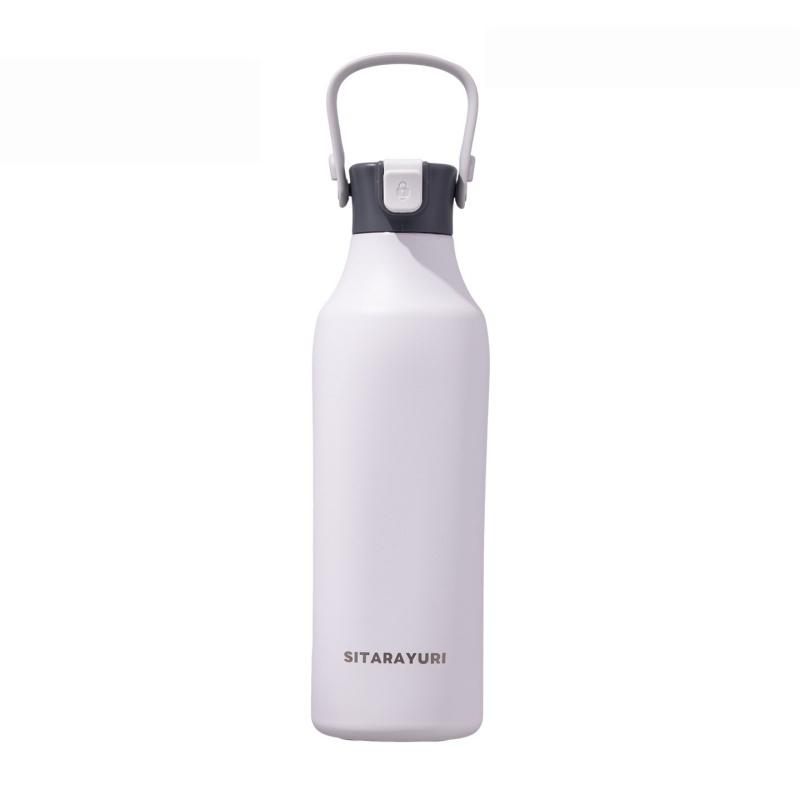 JUSTINLAU 720ML Insulated Cup 304 Stainless Steel Vacuum Flasks Portable Outdoor Travel Climbing Leak-proof Straw Water Bottles 720ML