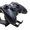 2-in-1 Gaming Headset Stand with Controller Hook - Rotating Adjustable Desk Mount Hanger for Headphones & Gamepad, Space-Saving