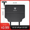Car Sticker Tesla 2Pc Leather Car Seat Back Kick Pad Leather Protector Car Upholstery Auto Accessories For Tesla Model 3 Model Y