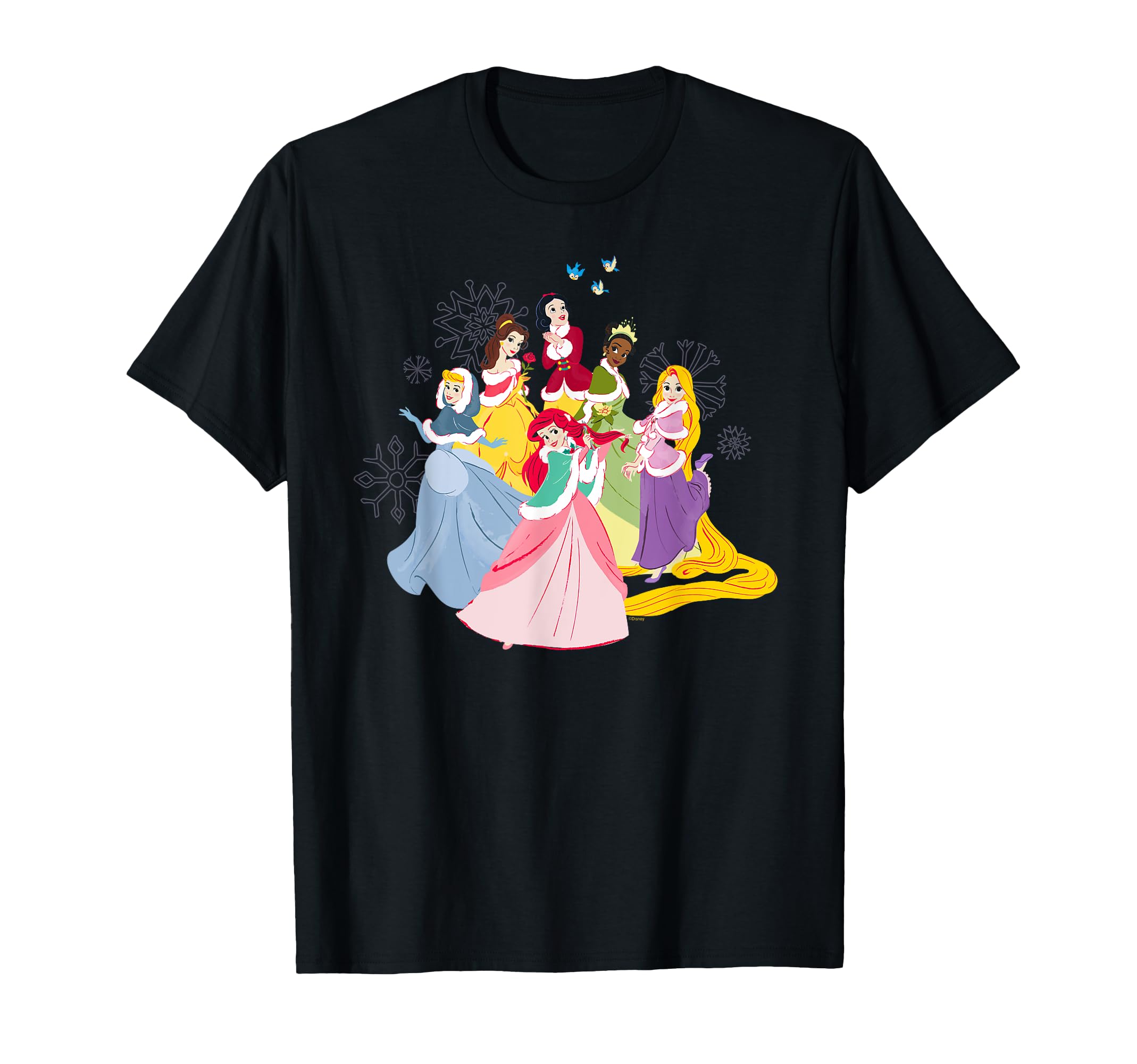 Disney Princess Christmas Winter Holiday T-Shirt