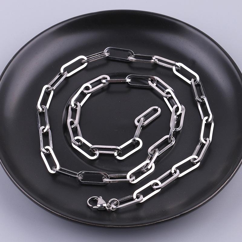 

Ожерелье из титановой стали в стиле хип-хоп от Liu Yifei Rose Story - прочная толстая цепочка для женщин, аксессуар для ключицы