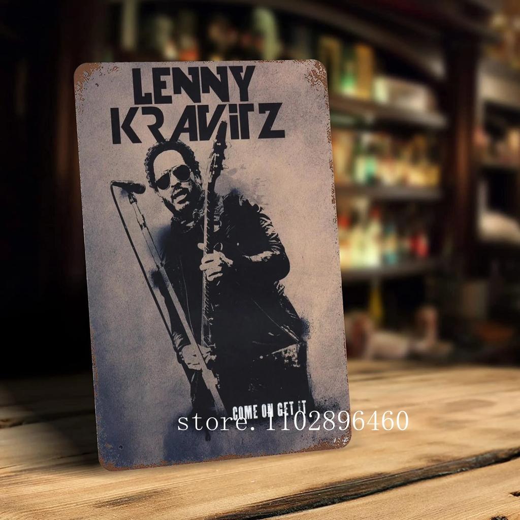 Lenny kravitz Kovové plakety a cedule nástěnná dekorace Vintage plechové cedule Captain Kovový plakát Dekorace pro Bar Pub Klub Nástěnná dekorace