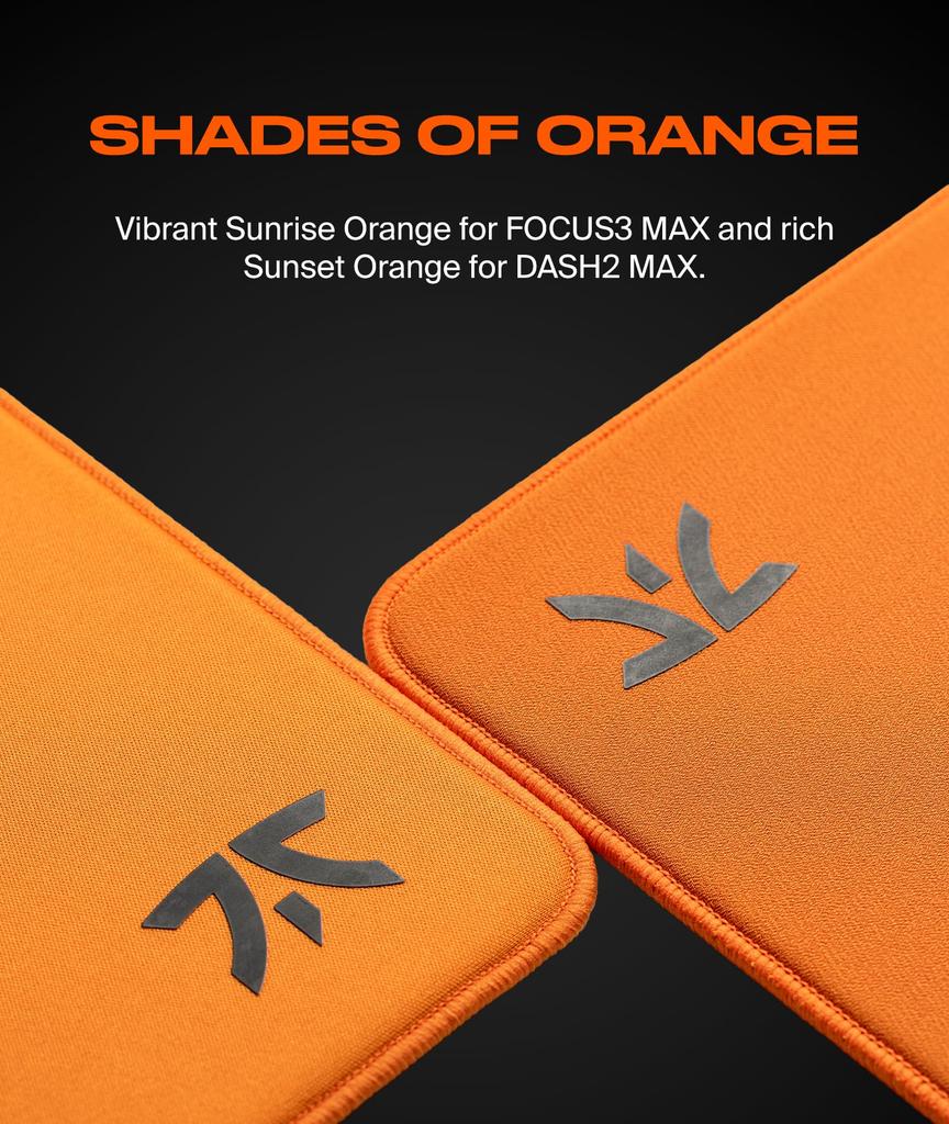 FnaticGear FOCUS3 MAX XL Gaming Mouse Pad, 6mm Thick PORON Foam with Smooth Surface, 480x480mm, XL Size, MP0008-002, MS0714